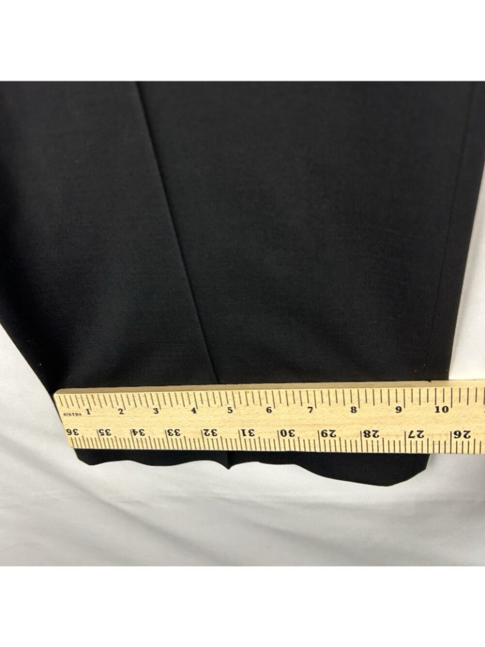 LAFAYETTE 148 NY 'Menswear' Virgin Wool Dress Pants Trousers Women’s 12 Black - Picture 8 of 16